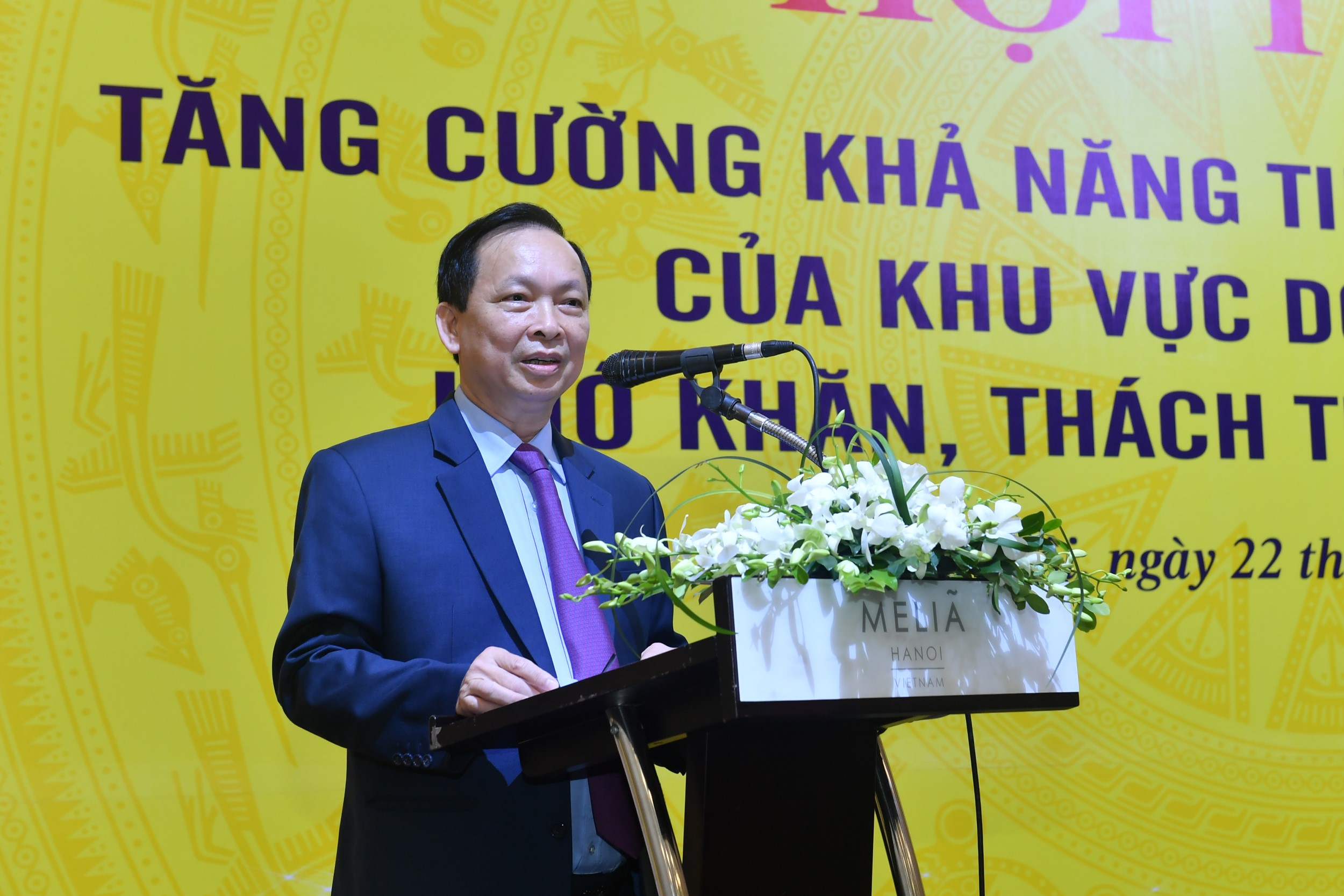 Phó Thống đốc Thường trực NHNN Đào Minh Tú phát biểu kết luận Hội thảo