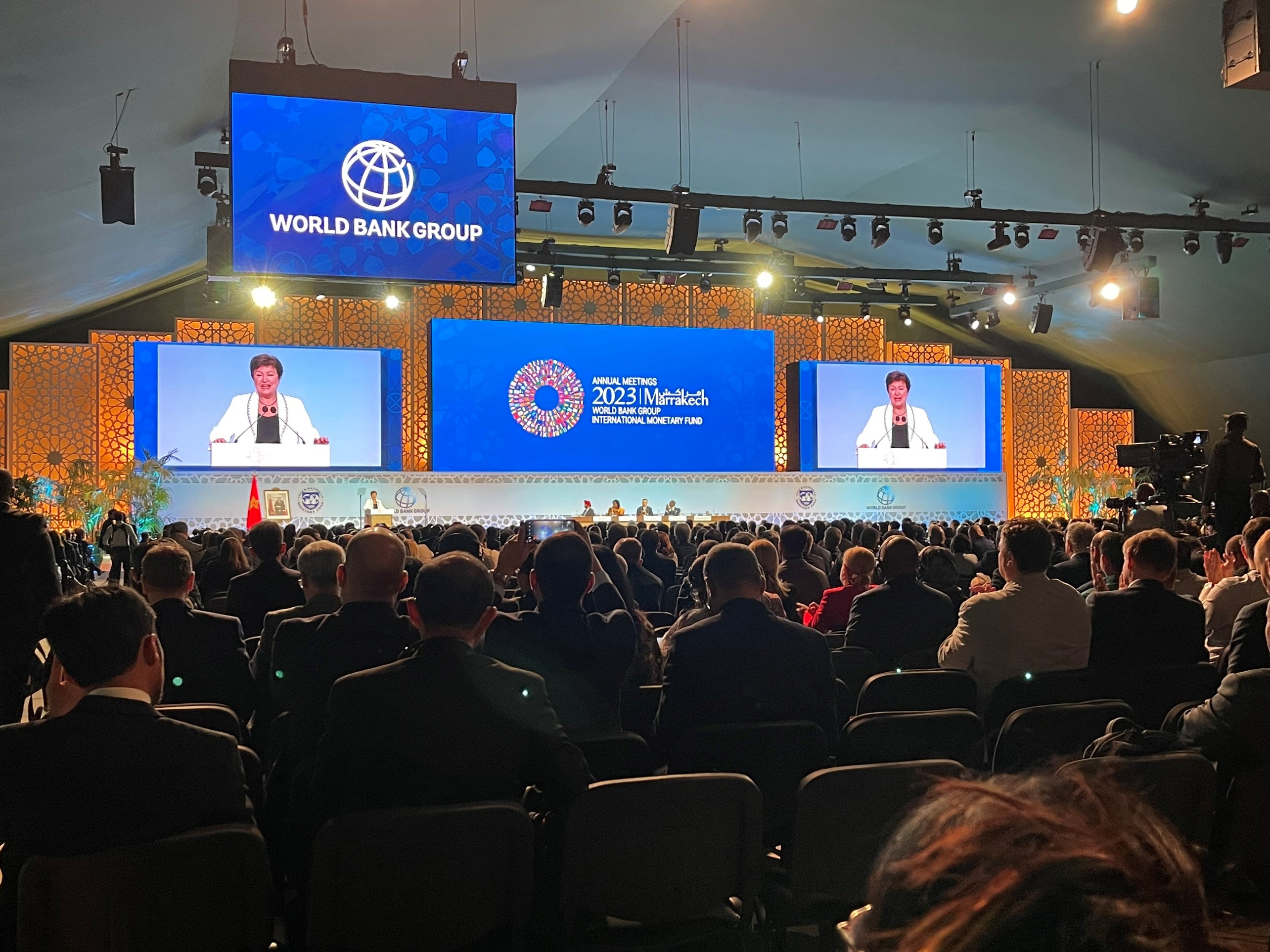 Chủ tịch WB và Tổng Giám đốc IMF phát biểu tại phiên họp toàn thể