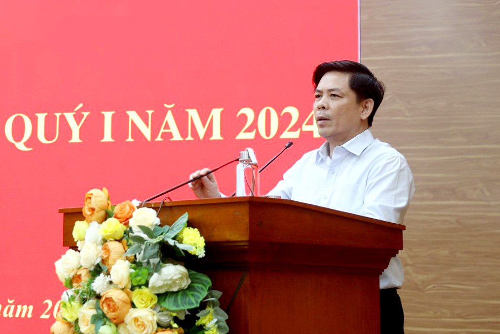 Đ/c Nguyễn Văn Thể - Ủy viên Ban Chấp hành Trung ương Đảng, Bí thư Đảng ủy Khối các cơ quan Trung ương phát biểu Kết luận Hội nghị