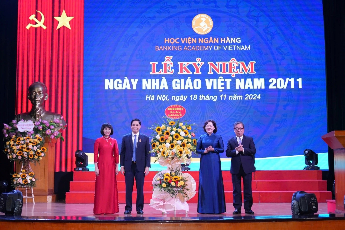 Thống đốc Nguyễn Thị Hồng chúc mừng Học viện Ngân hàng nhân ngày Nhà giáo Việt Nam 20/11