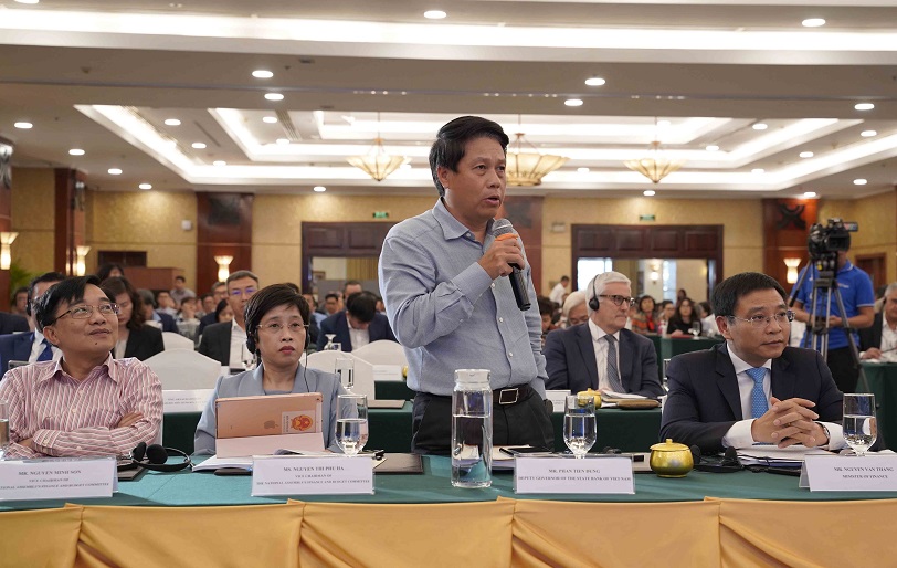 Phó Thống đốc Phạm Tiến Dũng cho rằng, xây dựng khung pháp lý Trung tâm tài chính bảo vệ các thực thể tham gia hoạt động ổn định, an toàn - Ảnh: Đ. Hải