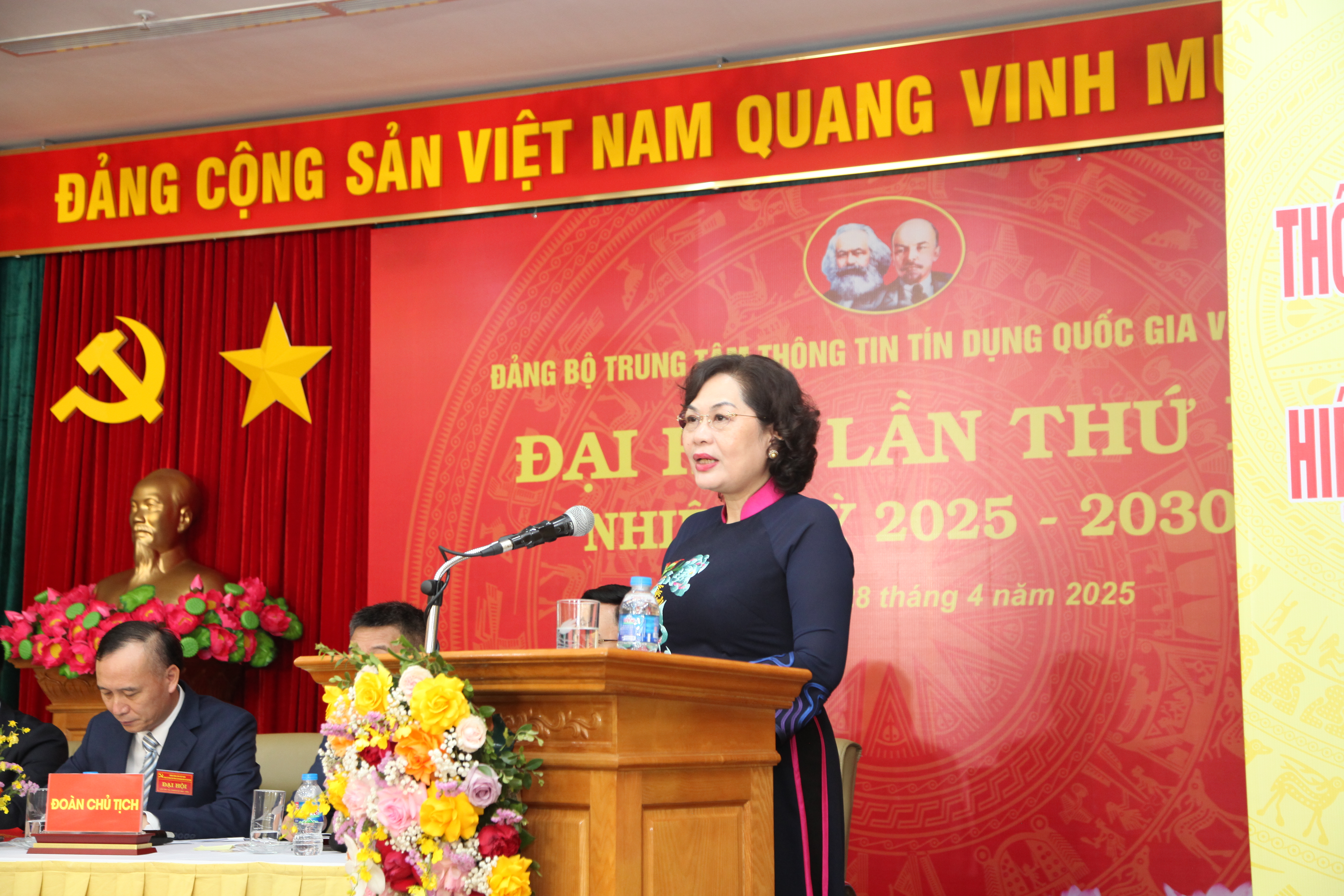 Thống đốc NHNN Nguyễn Thị Hồng phát biểu chỉ đạo tại Đại hội